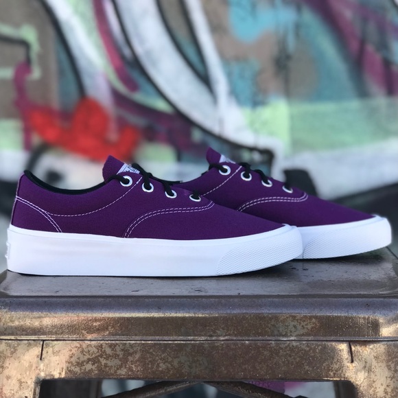 W Converse Skid Grip OX Nightfall Violet Sneakers - Picture 6 of 8